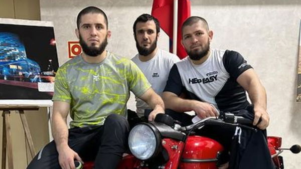 Islam Makhachev and Khabib Nurmagomedov