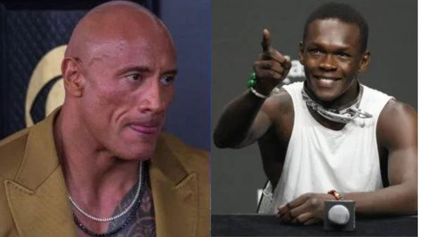 Israel Adesanya + Dwayne Johnson