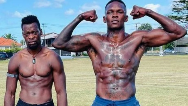 Israel Adesanya and Mike Mathetha