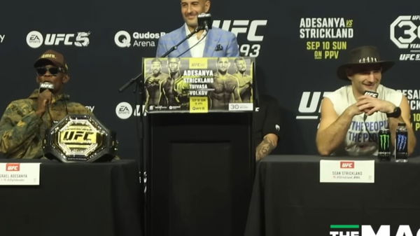 Israel Adesanya at UFC 293 Press conference