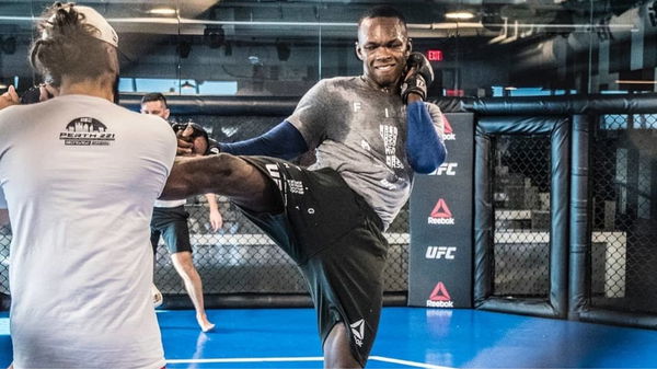 Israel Adesanya training