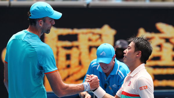 Ivo Karlovic, Kei Nishikori shake hands, 2019 Australian Open.jpg_29992810_ver1.0_1280_720