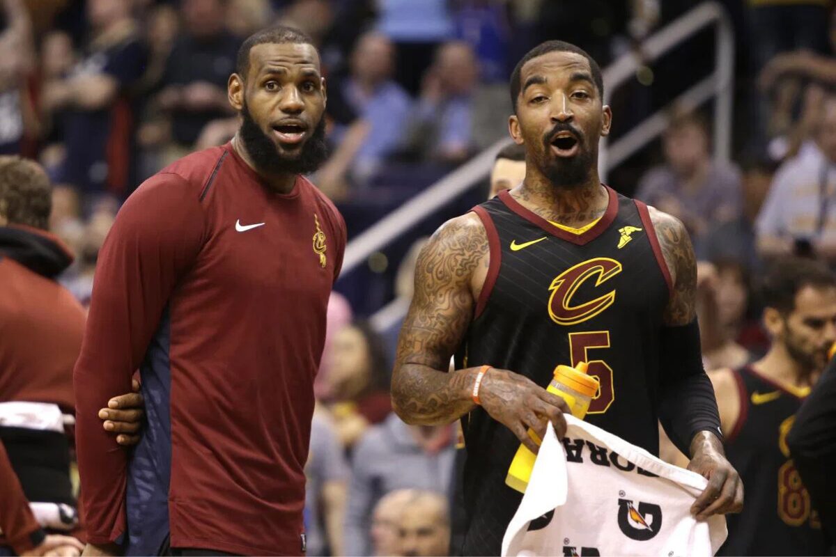 J.R. Smith and LeBron James