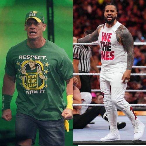 John Cena and Jimmy Uso