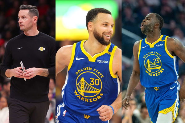 JJ Redick, Stephen Curry, Draymond Green