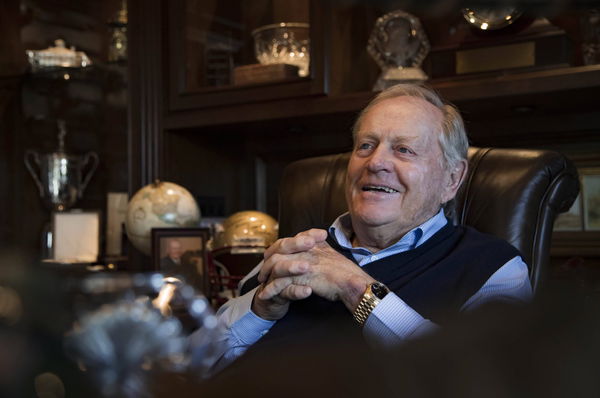 January 14, 2020, Lost Tree Village, Florida, USA: Legendary golfer Jack Nicklaus talks about turnin