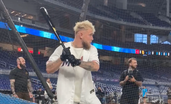 Jake Paul at Marlins game