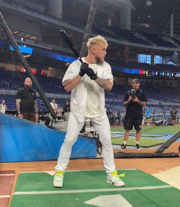 Jake Paul batting