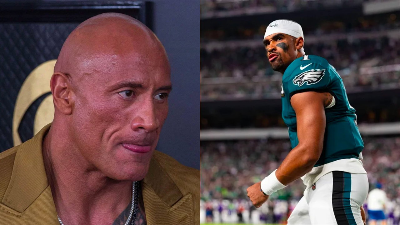 Jalen Hurts Dunked On by Dwyane “The Rock” Johnson as Bizarre Reason ...