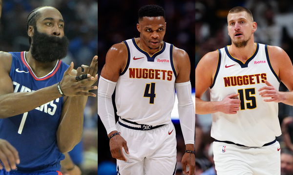 James Harden, Russell Westbrook, Nikola Jokic