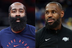 James Harden and LeBron James