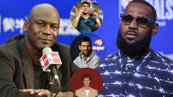 Jannik Sinner, Novak Djokovic, Carlos Alcaraz, LeBron James, Michael Jordan