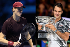 Jannik Sinner and Roger Federer