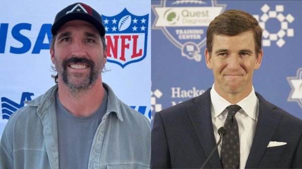 Jared Allen and Eli Manning