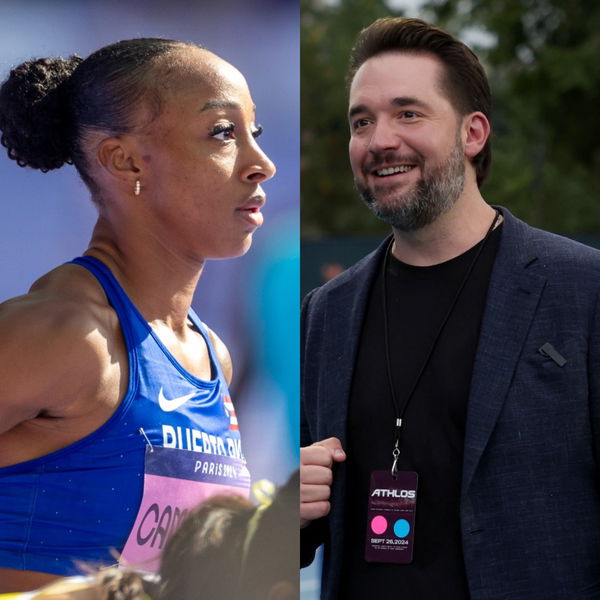 Jasmine Camacho-Quinn and Alexis Ohanian