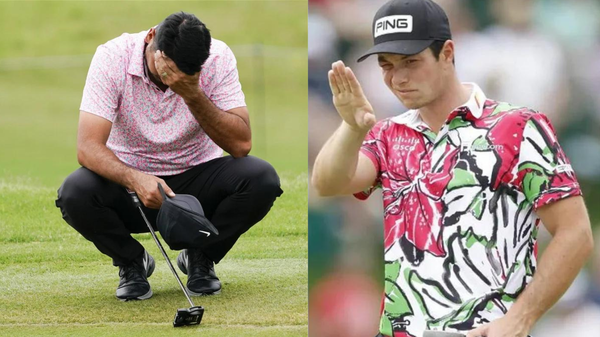 Jason Day Viktor Hovland collage