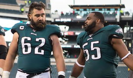 Jason Kelce and Brandon Graham