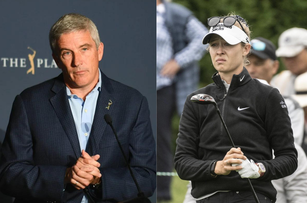 Jay Monahan and Nelly Korda