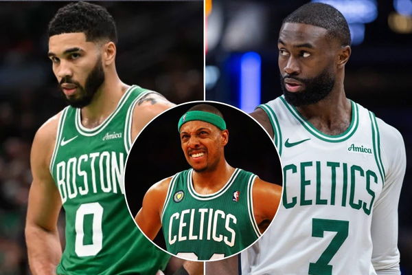 Jayson Tatum, Paul Pierce, Jaylen Brown