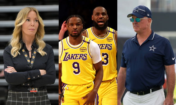 Jeanie Buss, LeBron Bronny James, Stephen Jones