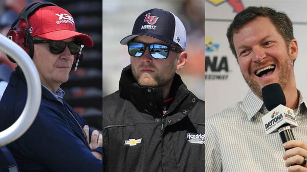 Jeff Burton, William Byron, and Dale Earnhardt Jr