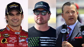 Jeff Gordon, Kurt Busch, Tony Stewart