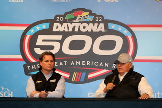 Jeff Gordon with NASCAR team owner Rick Hendrick