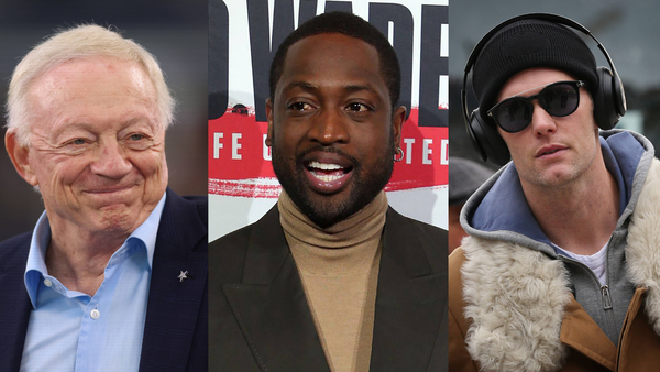 Jerry Jones, Dwyane Wade, Tom Brady