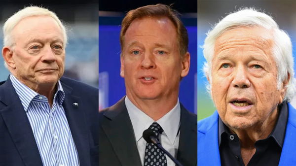 Jerry Jones, Roger Goodell, Robert Kraft