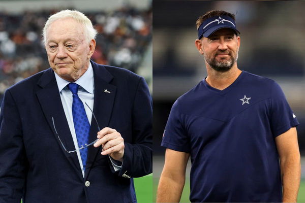 Jerry Jones and Brian Schottenheimer