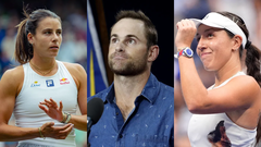 Jessica Pegula, Emma Navarro and Andy Roddick