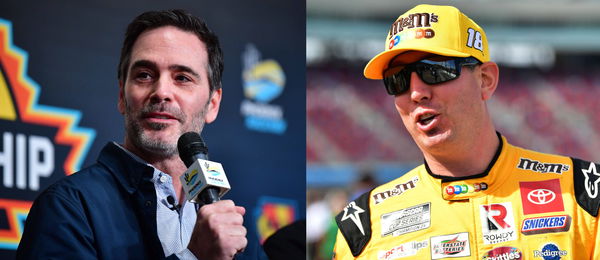 Jimmie Johnson and Kyle Busch