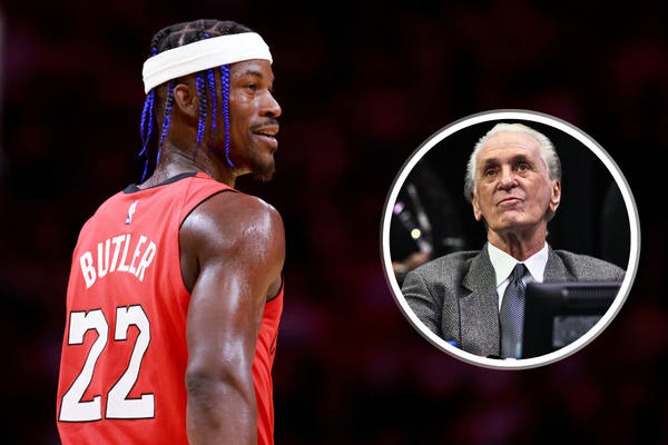 Jimmy Butler and Pat Riley