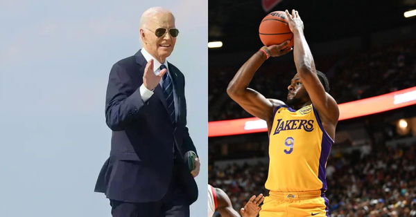 Joe Biden and Bronny James