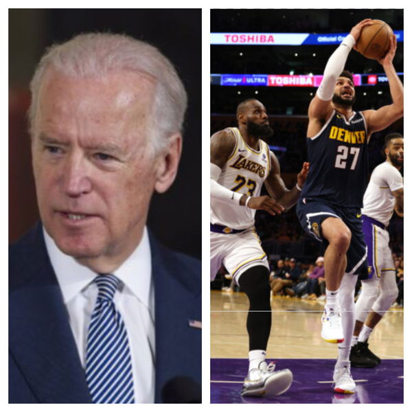 Joe Biden and LeBron James