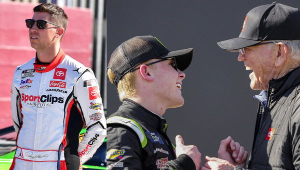 Joe Gibbs &#038; Grandson with Denny Hamlin