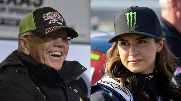 Joe Gibbs and Hailie Deegan