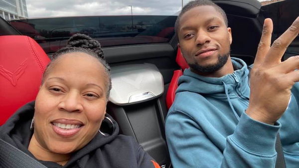 Joe Mixon and his mother