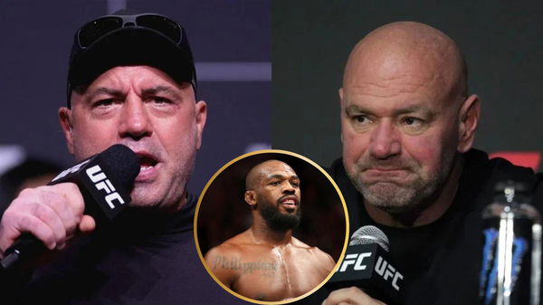 Joe Rogan, Dana White and Jon Jones