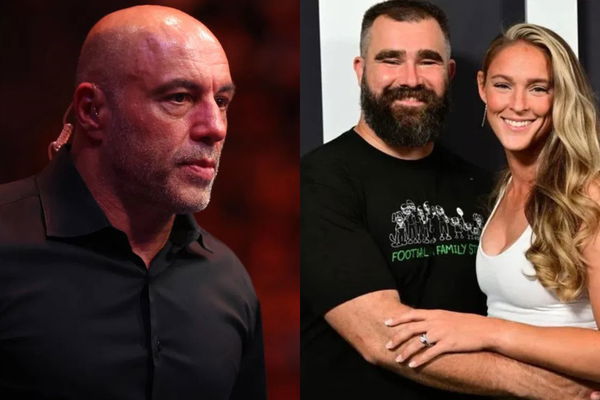 Joe Rogan, Jason Kelce and Kylie Kelce