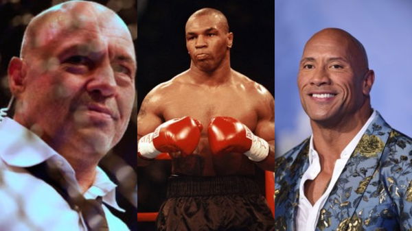 Joe Rogan, Mike Tyson, Dwayne Johnson