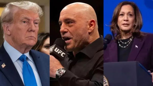 Joe Rogan, Trump, Harris