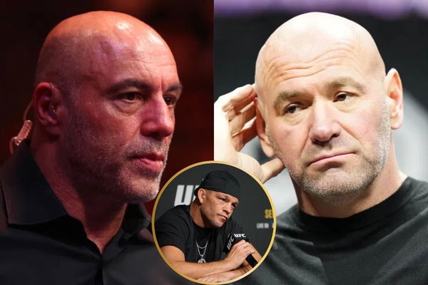 Joe Rogan and Dana White and Nate Diaz