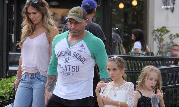 Joe Rogan with wife and kids