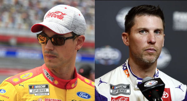 Joey Logano and Denny Hamlin