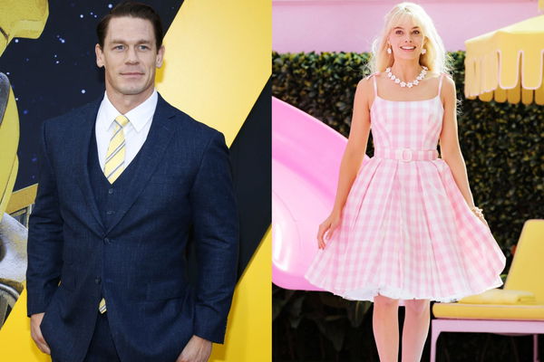 John Cena neutral Margot Robbie Barbie