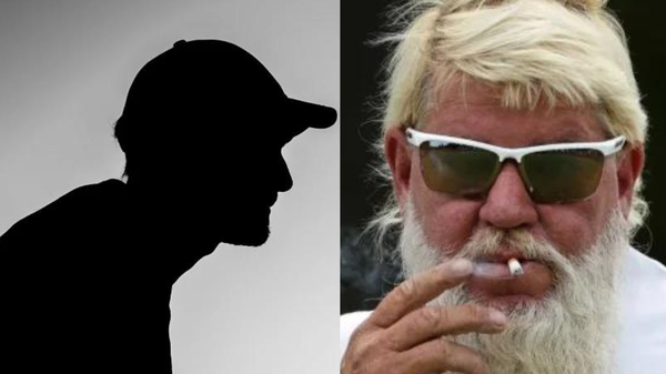 John Daly Smoking Man Silhouette Collage