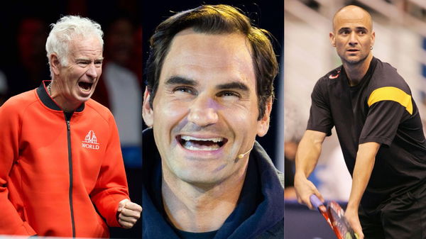 John McEnroe, Roger Federer, Andre Agassi