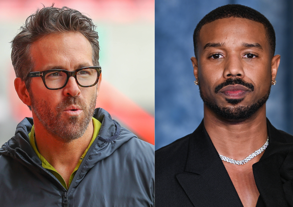 Wrexham owner Ryan Reynolds and Michael B. Jordan