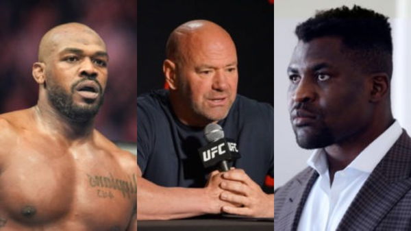 Jon Jones, Dana White, Francis Ngannou